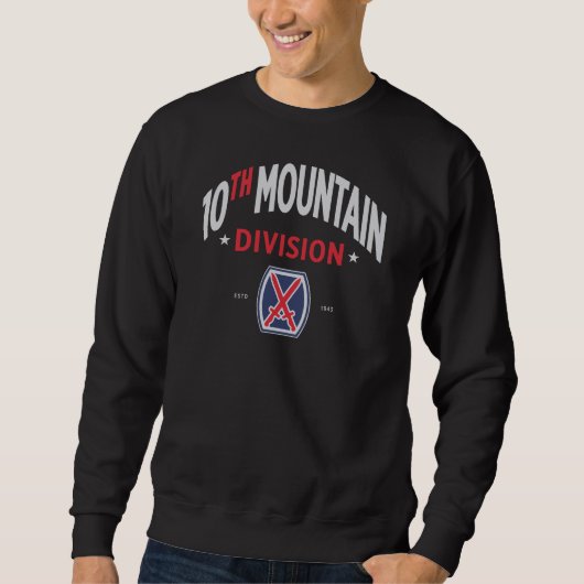 Sweatshirt 10e Division des montagnes "Montagnard" (Devant)