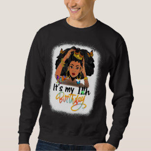 Sweatshirt 11 ans Vieux Noir Melanin Femmes Fille C'est Mon 1