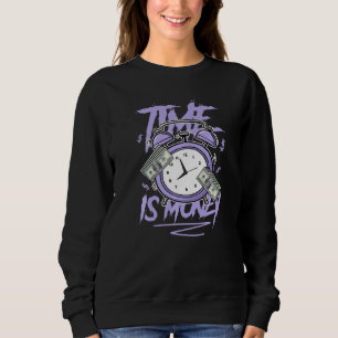 Sweatshirt 11 Violet Pur Faible Le Temps Est De L'Argent Chau