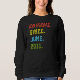 Sweatshirt 11e anniversaire stupéfiant depuis juin 2011 11 an