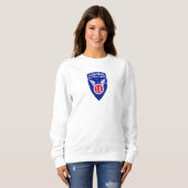 Sweatshirt 11e division aéroportée "Arctic Angels" Grunge (Devant entier)