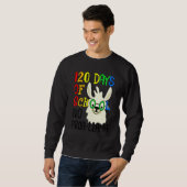 Sweatshirt 120th Day of School No Prob Llama 120 Days Of Scho (Devant entier)