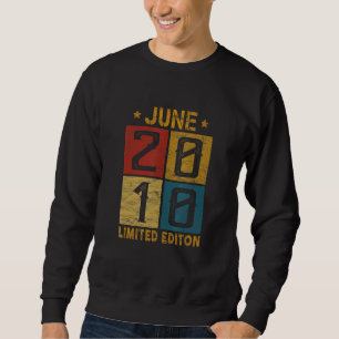 Sweatshirt 12 Anniversaire Juin 2010 Né En 2010 12 Ans Bd