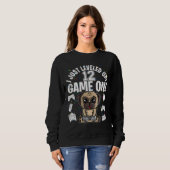 Sweatshirt 12 ans 12e anniversaire Carlin chien classique T-s (Devant entier)
