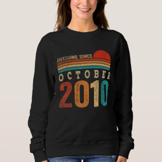 Sweatshirt 12 Ans Awesome Depuis Octobre 2010 12e Naissance