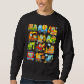 Sweatshirt 12 construction vehicles machinery construction si (Devant)