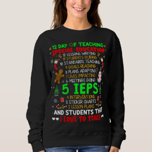Sweatshirt 12 Jours D'Enseignement De L'Éducation Spéciale IE