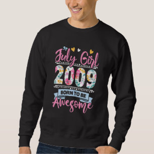 Sweatshirt 13e anniversaire Né Pour Être stupéfiant Juillet 2