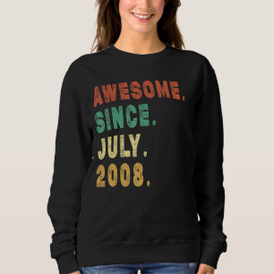 Sweatshirt 14 Ans Awesome Depuis Juillet 2008 14e Anniversair