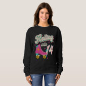 Sweatshirt 14e anniversaire Roller Skates rouler en 14 ans (Devant entier)