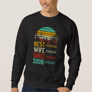 Sweatshirt 14ème anniversaire de Mariage Drôle meilleure femm
