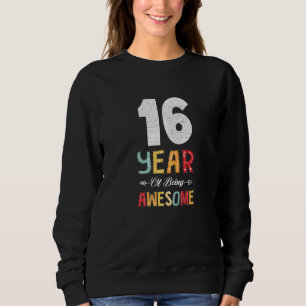 Sweatshirt 16 Ans D'Être Awesome Coeur Flore Arrow 16e