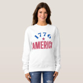 Sweatshirt 1776 AMÉRIQUE année de liberté (Devant entier)