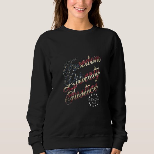 Sweatshirt 1776 Nous Le Peuple Constitution Patriotique Améri (Devant)