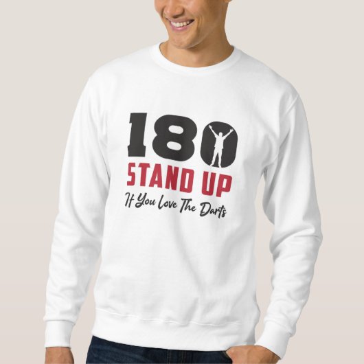 Sweatshirt 180 fléchettes Arrow Dartboard Arrow Drôle Idée ca (Devant)
