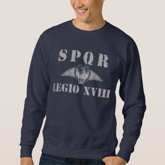 Sweatshirt 18 18ème légion romaine antique - Eagle (Devant)