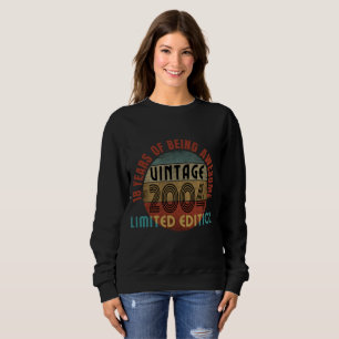 Sweatshirt 18 ans d'être génial vintage 2004 édition limitée