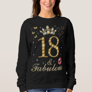 Sweatshirt 18 & Fabuleux 18ème Anniversaire 18 Ans Âgé Et Fab
