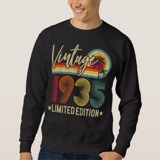 Sweatshirt 1935 87e anniversaire 87 ans sac (Devant)