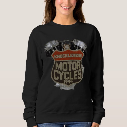 Sweatshirt 1944 Kuncklehead VTwin Motorcycle Old School VTwin (Devant)