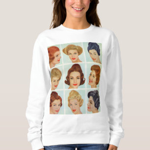 Sweatshirt 1960 s hairstyles grid
