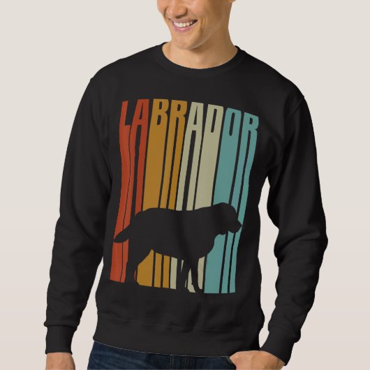 Sweatshirt 1970 Style rétro Labrador (Devant)