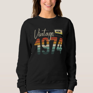 Sweatshirt 1974 All Original Parts Vintage B Day Cassete Tape