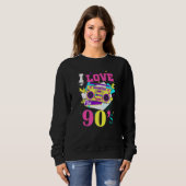 Sweatshirt 1990's 90s I Heart Nineties I Love The 90's Old Sc (Devant entier)