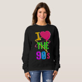 Sweatshirt 1990's 90s I Heart Nineties I Love The 90's Old Sc (Devant entier)