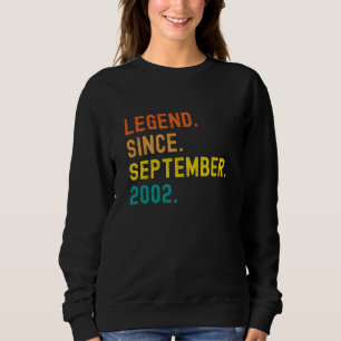 Sweatshirt 19e anniversaire Cadeau 19 ans légende depuis