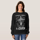 Sweatshirt 1 Cross 3 Nails 4 Given I Bible Verse (Devant entier)