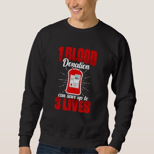 Sweatshirt 1 Dons de sang Phlebotomiste Dons de sang Blo (Devant)