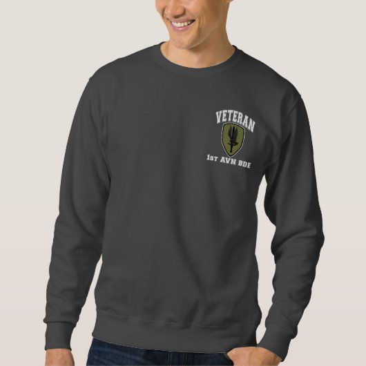 Sweatshirt 1er AVN BDE Vétérinaire Subdued College Style (Devant)