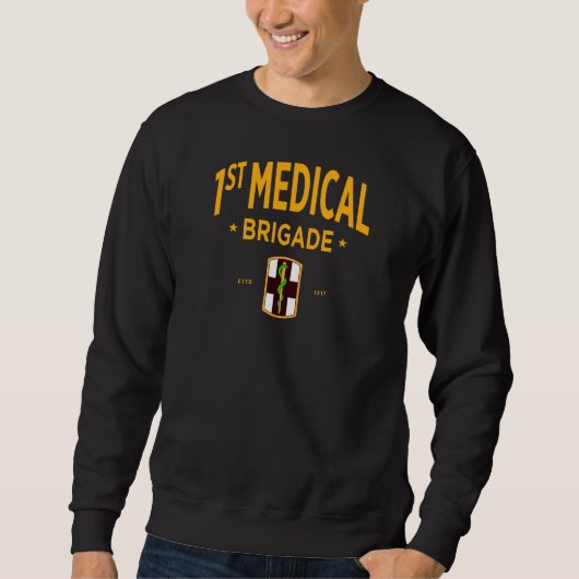 Sweatshirt 1re brigade Médicale - armée américaine (Devant)