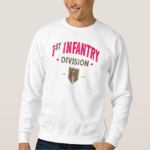 Sweatshirt 1re division d'infanterie "Big Red One" en détress