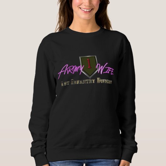 Sweatshirt 1re Division d'infanterie Femme d'armée (Devant)
