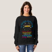 Sweatshirt 1st Grade Teacher Back To Schol Multitasking Ninja (Devant entier)