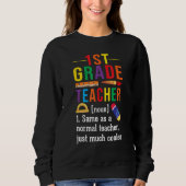 Sweatshirt 1st Grade Teacher Definition Meaning Back to Schoo (Devant)