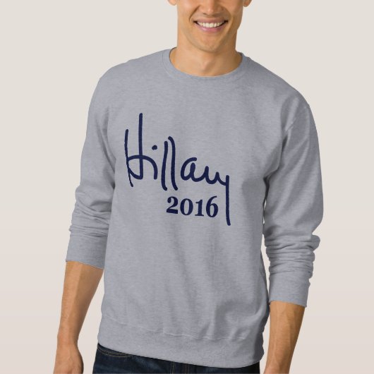 Sweatshirt 2016 de signature de Hillary (Devant)
