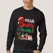 Sweatshirt 2020 Funny Christmas Kids Adults Père Noël I Blame (Devant)