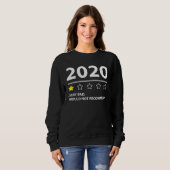 Sweatshirt 2020 rating would not recommend (Devant entier)