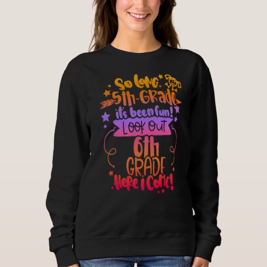 Sweatshirt 2022 Kids Tie Dye So Long 5e Gradegraduation 6e (Devant)