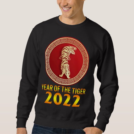 Sweatshirt 2022 Year Of Tiger Lunar Happy New Year Chinese Zo (Devant)