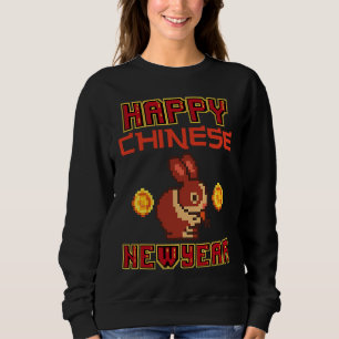 Sweatshirt 2023 Année du Lapin Chinois Zodiaque Nouvel An Chi