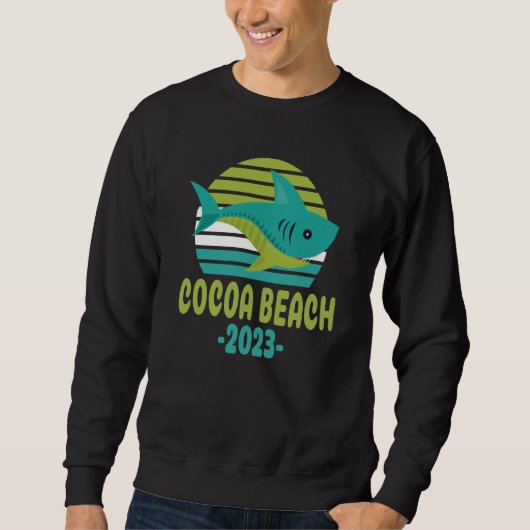 Sweatshirt 2023 Cocoa Beach Florida Shark (Devant)