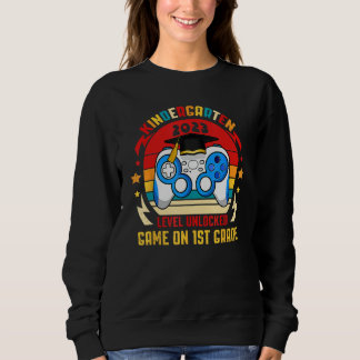 Sweatshirt 2023 Kindergarten Level Unlocked 1st Grade Back To