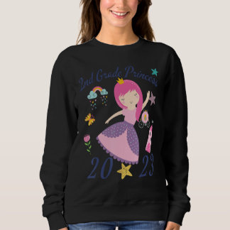 Sweatshirt 2023 Outfit Girls Princess Happy First Day Of 2nd