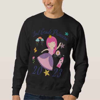 Sweatshirt 2023 Outfit Girls Princess Happy First Day Of 2nd