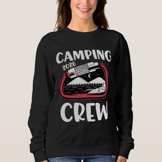Sweatshirt 2026 Camping Crew Family Camping Trip Group Carab (Devant)