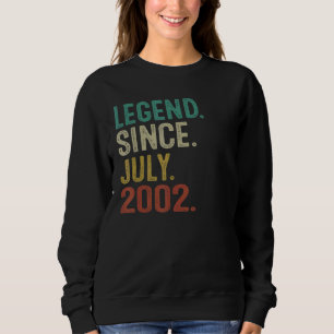 Sweatshirt 20 ans de légende depuis juillet 2002 20e annivers